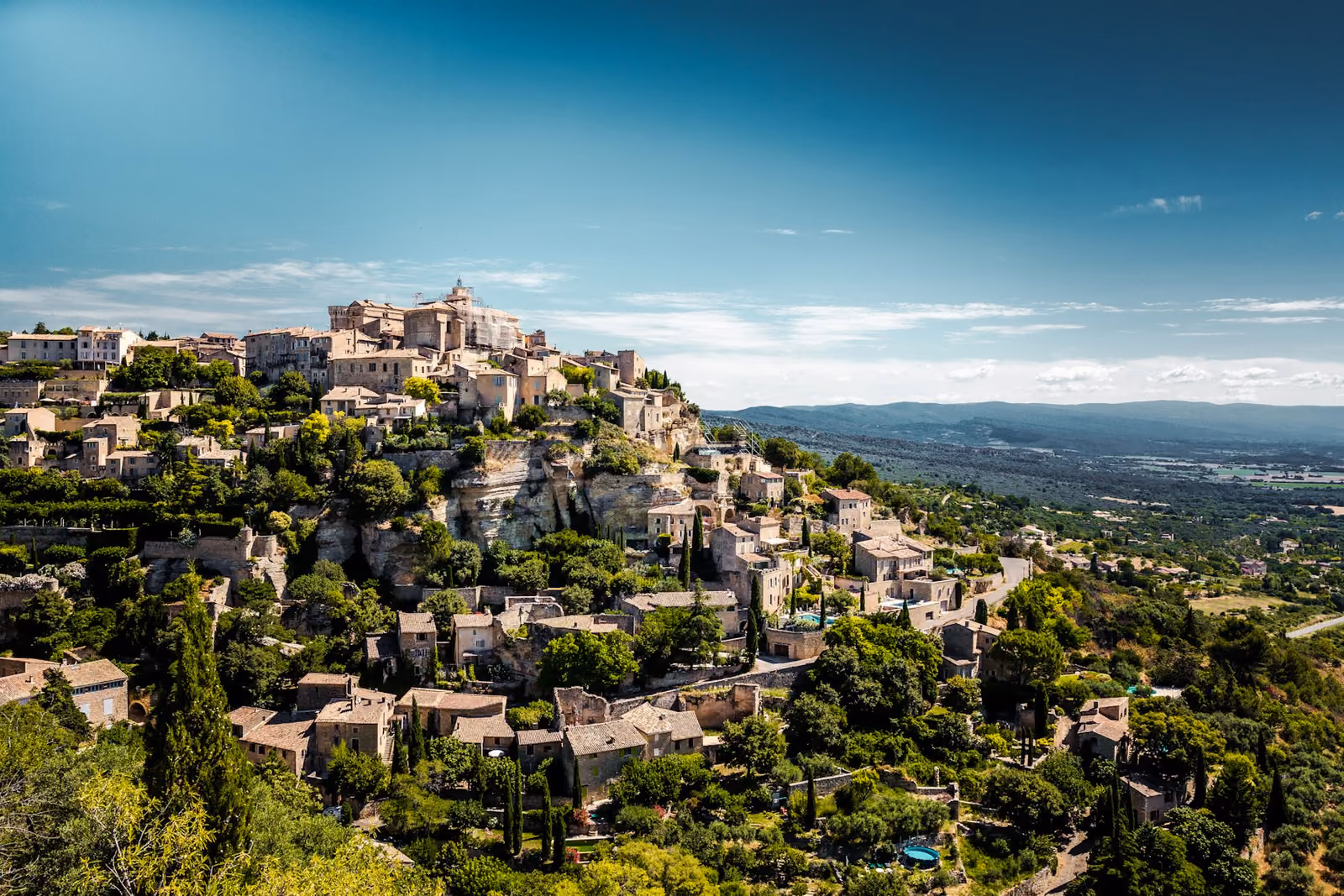 Vy över Gordes