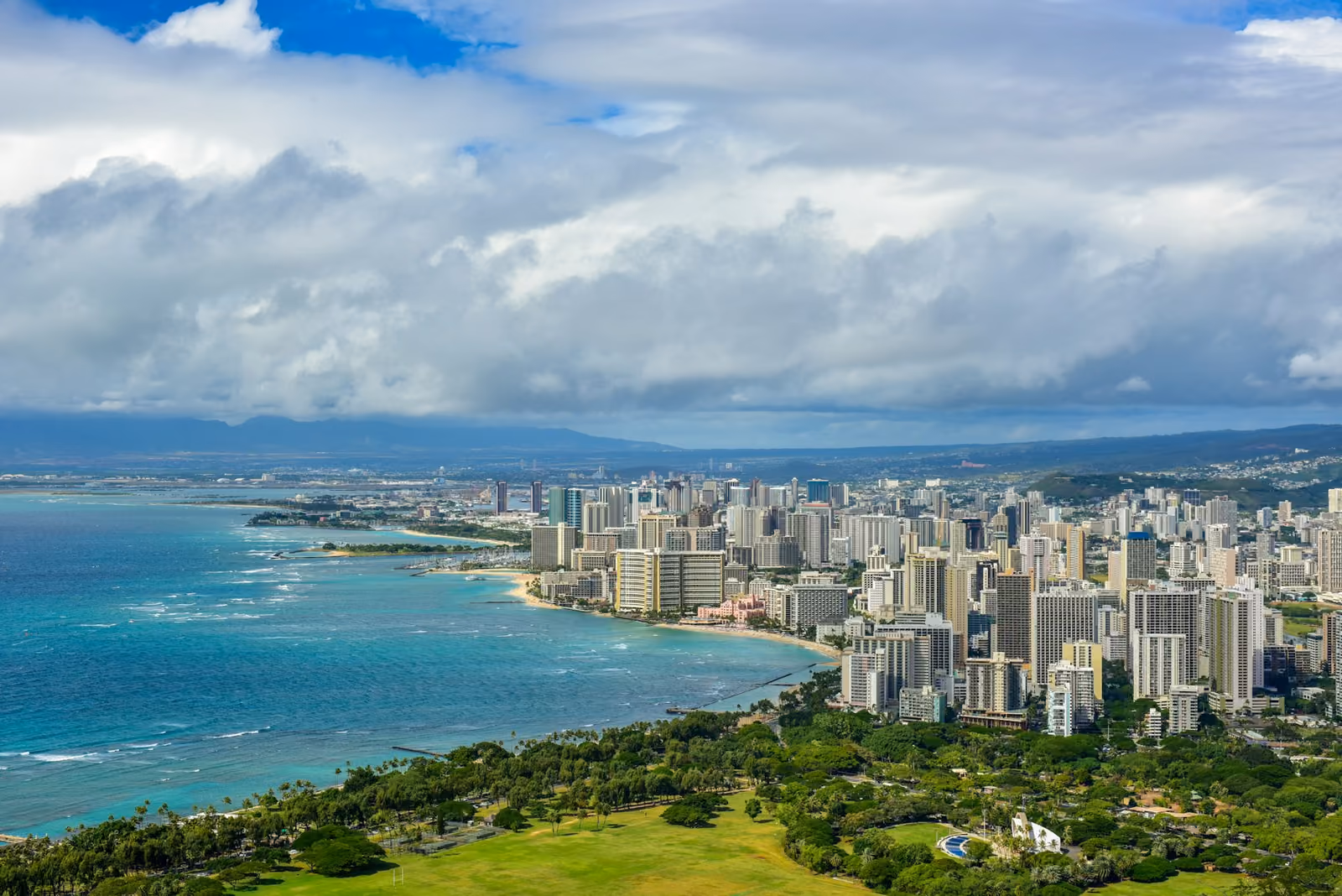 Vy över Honolulu