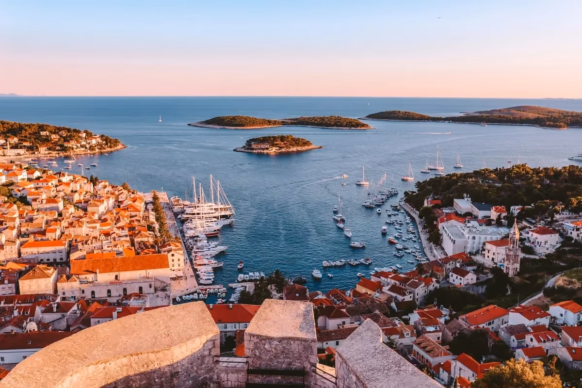 Vy över Hvar