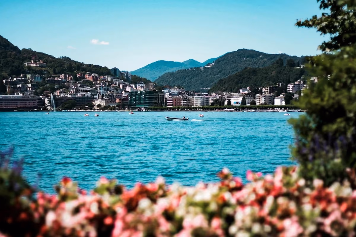 Vy över Lugano