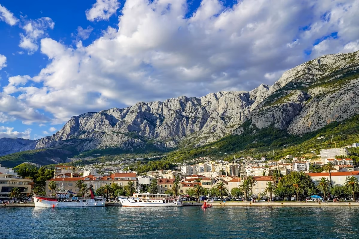 Vy över Makarska