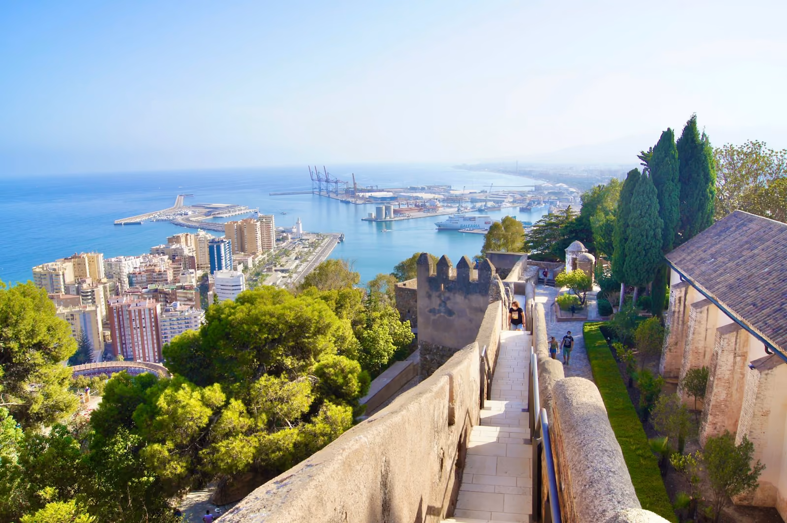 Vy över Málaga