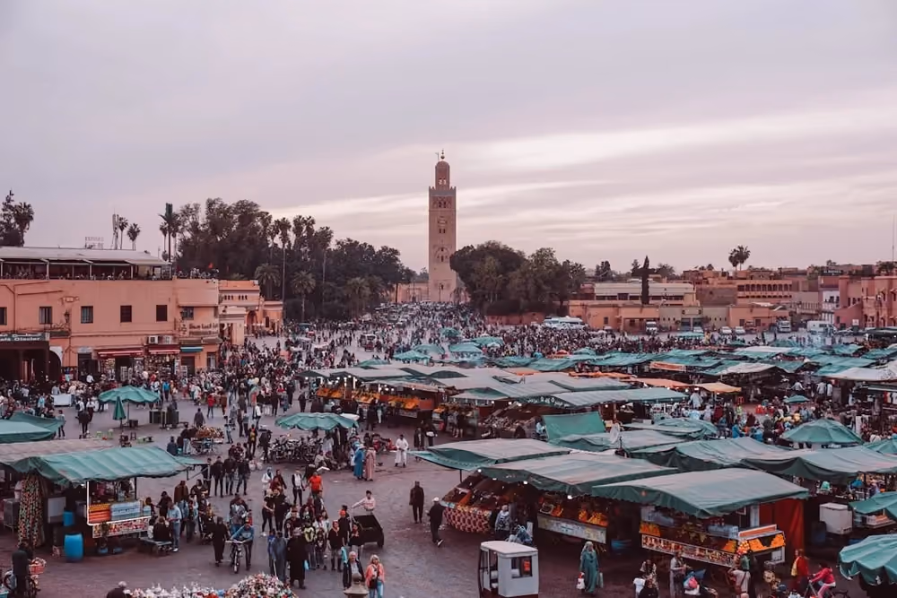 Vy över Marrakech