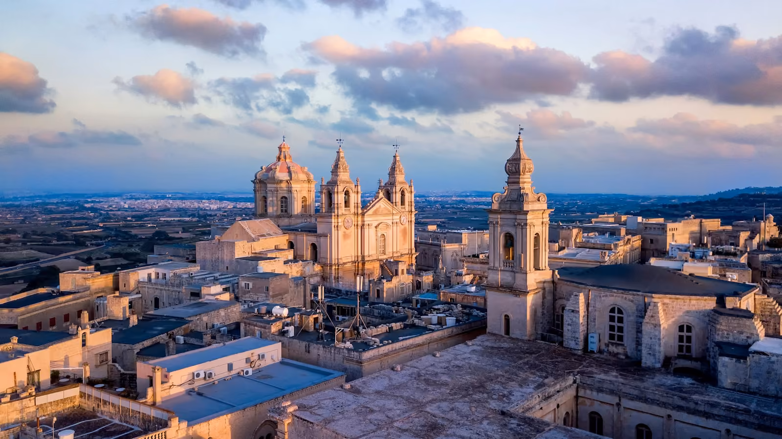 Vy över Mdina