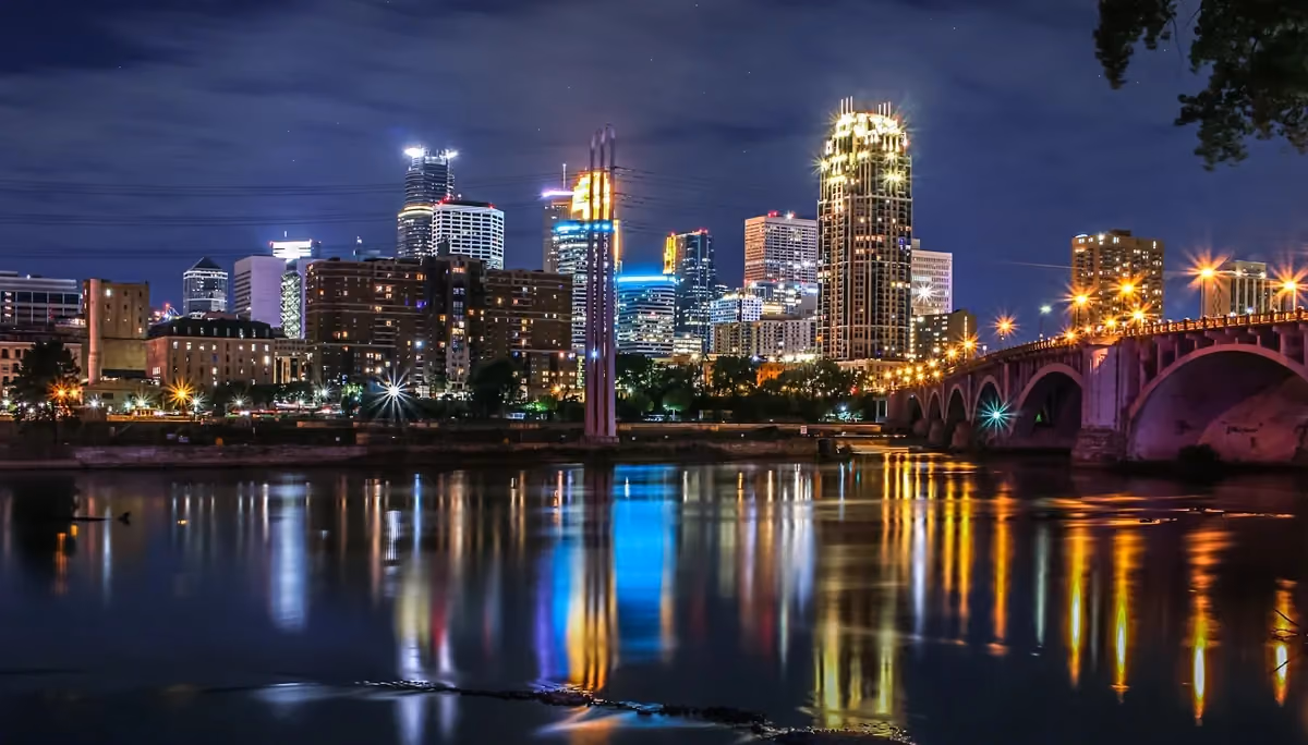 Vy över Minneapolis
