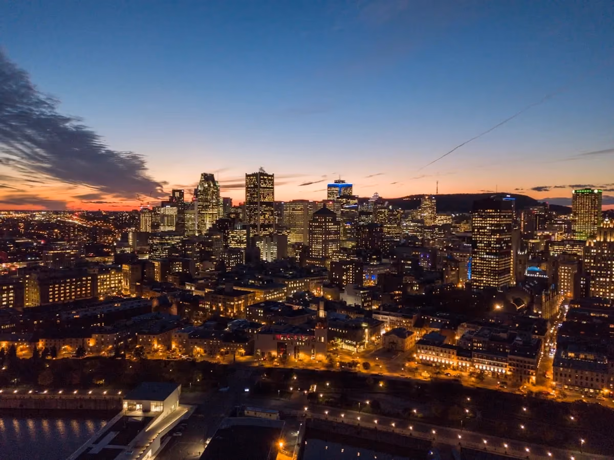 Vy över Montréal