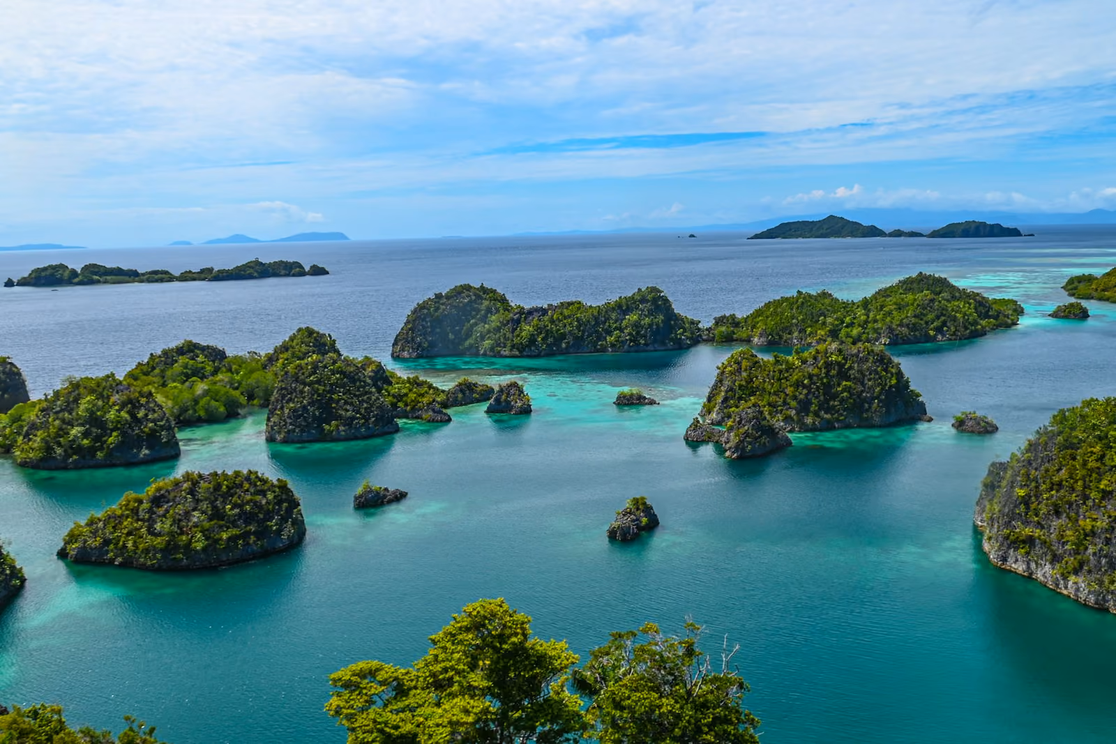 Vy över Raja Ampat