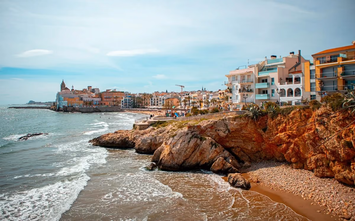 Vy över Sitges