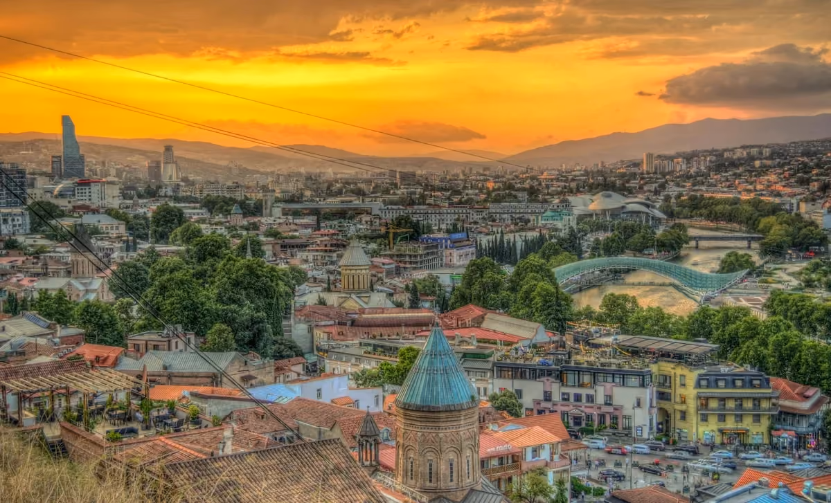 Vy över Tbilisi