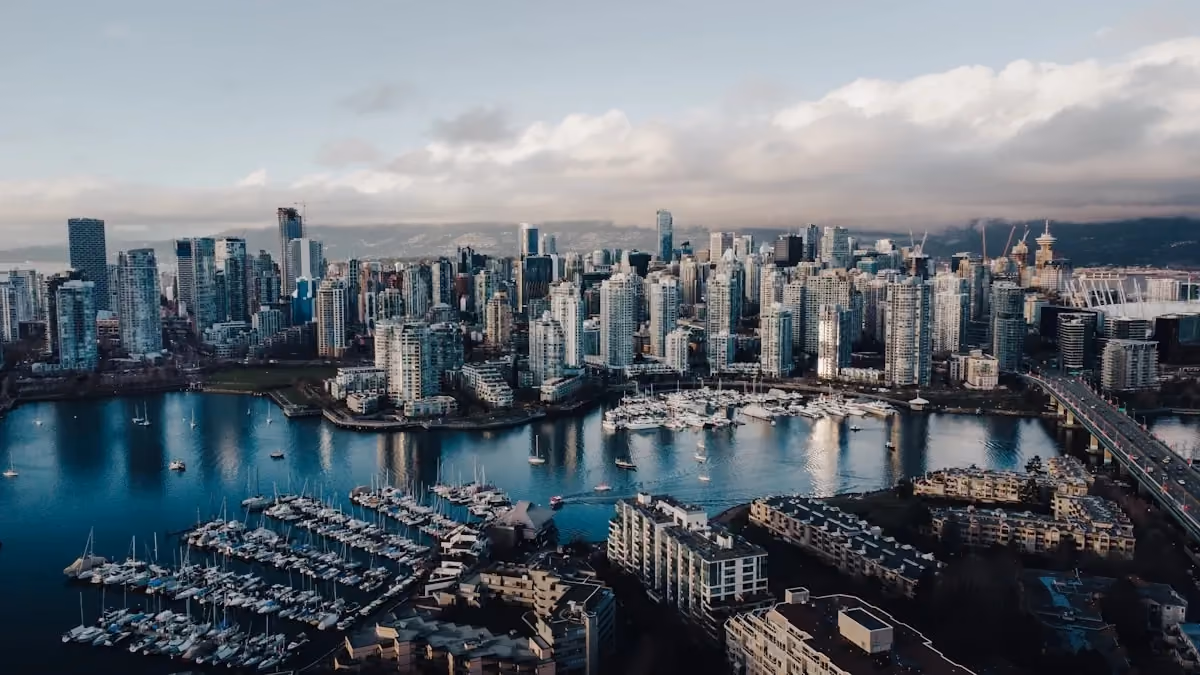 Vy över Vancouver