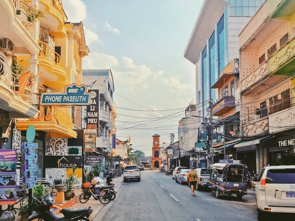 Vy över Vientiane