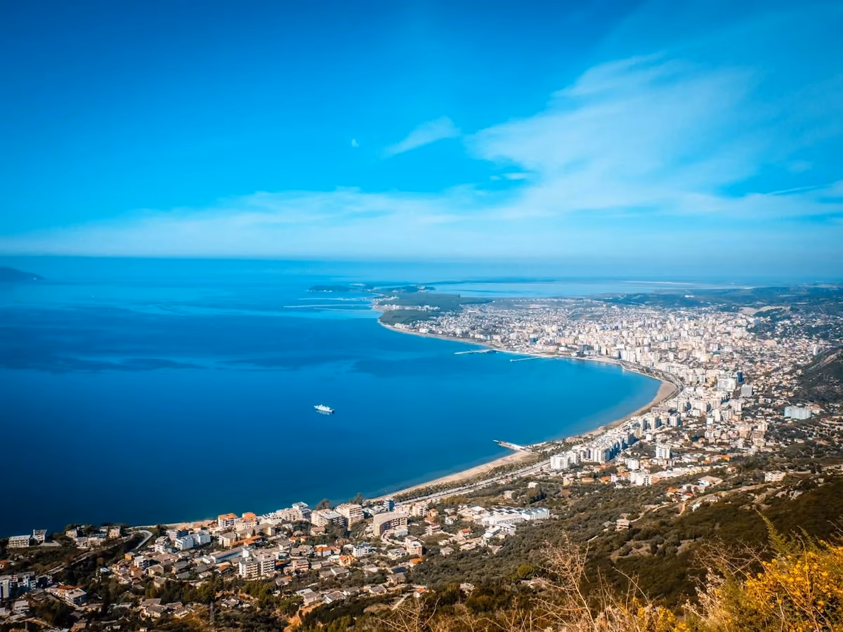 Vy över Vlora